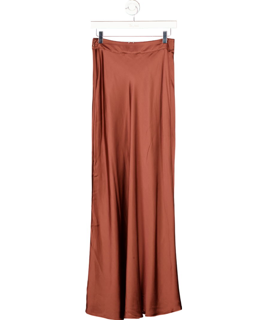 Sezane Brown Ameline Skirt  Cacao UK 8