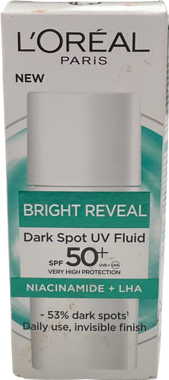 loreal Bright Reveal Dark Spot Uv Fluid Spf 50+ With Niacinamide 50ml