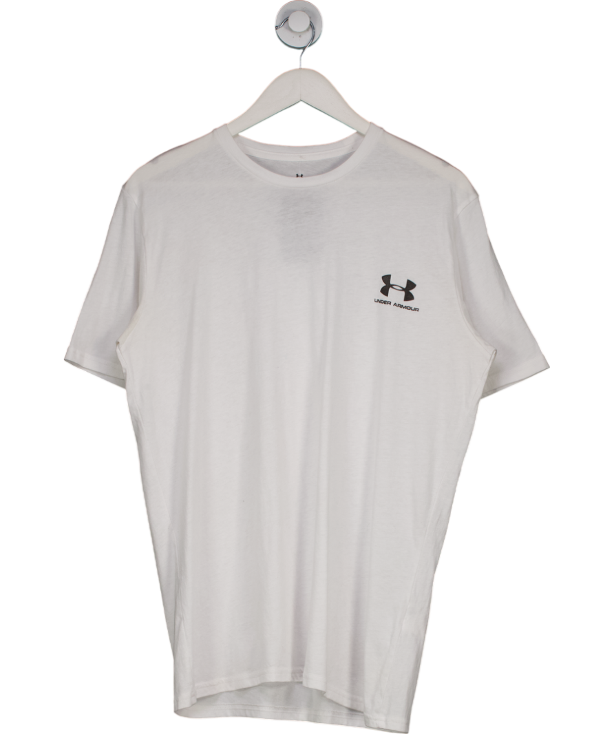 Under Armour White Logo T-shirt UK M