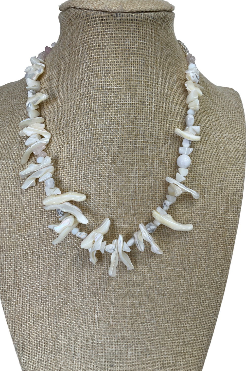 pilgrim White Light Seashell Necklace White/silver-plated