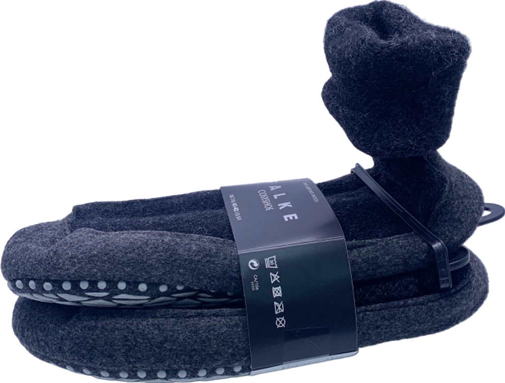 Falke Anthracite Cosyshoe Unisex Slippers UK 7/8