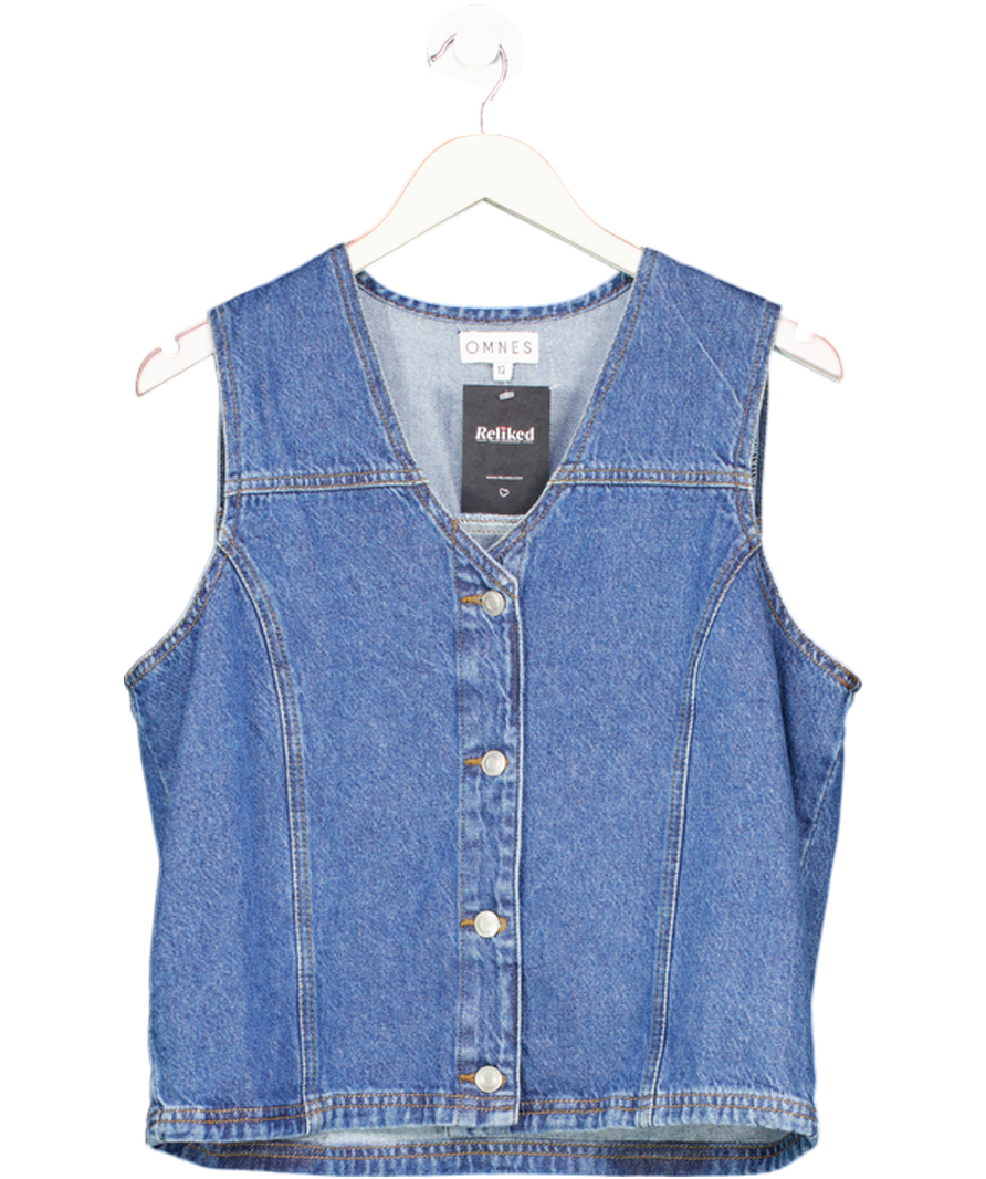 omnes Blue Talena Denim Waistcoat UK 12