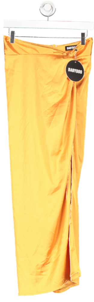 Miss Guided Orange Sienna Maxi Skirt UK S