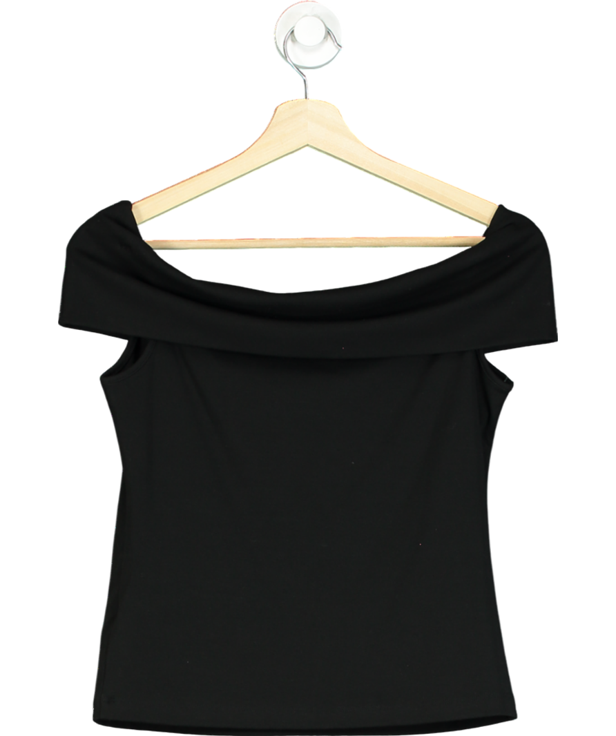 Goelia Black Fold Vest Top UK 10