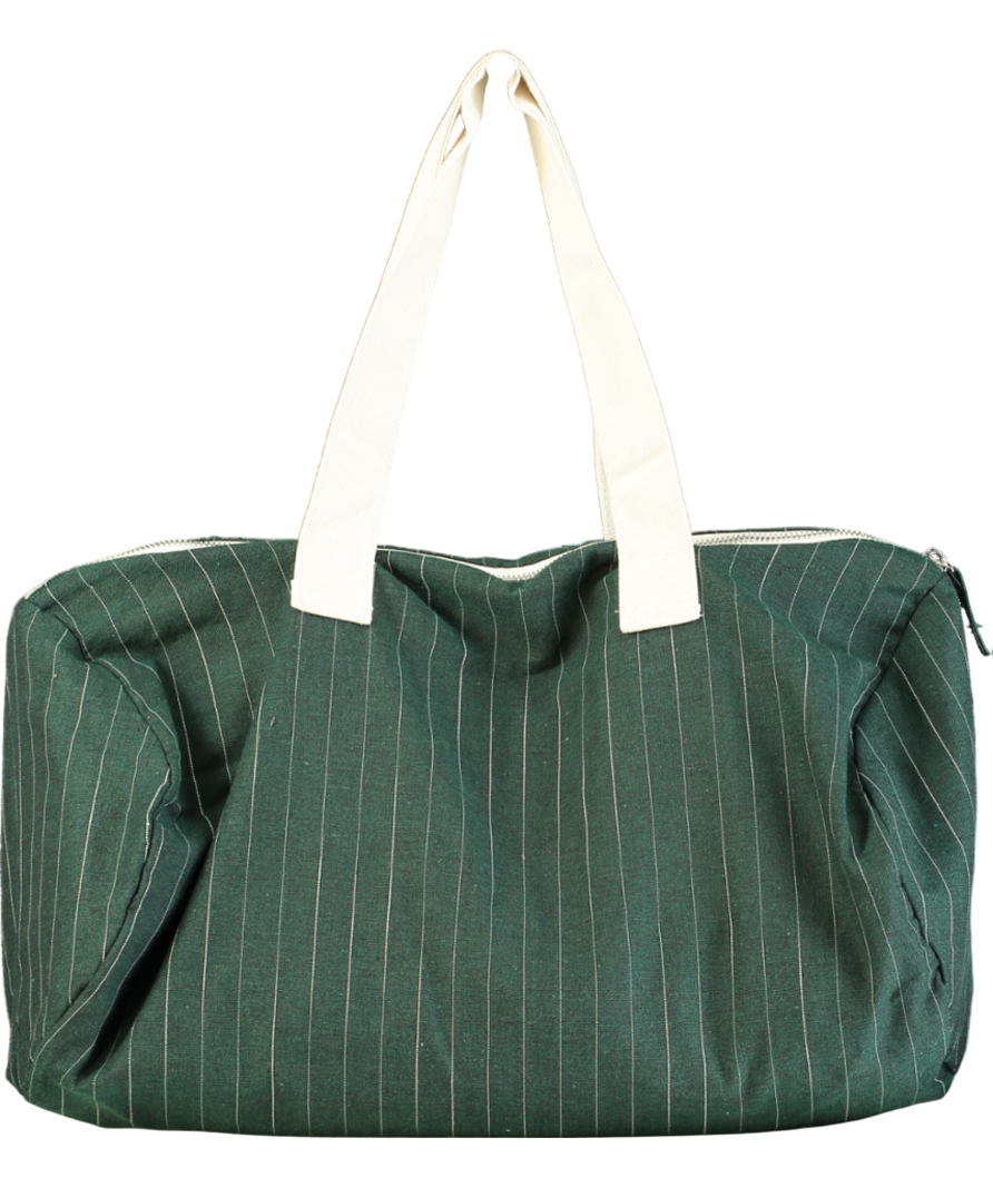 Sezane octobre Green Bowling Canvas Tote Bag
