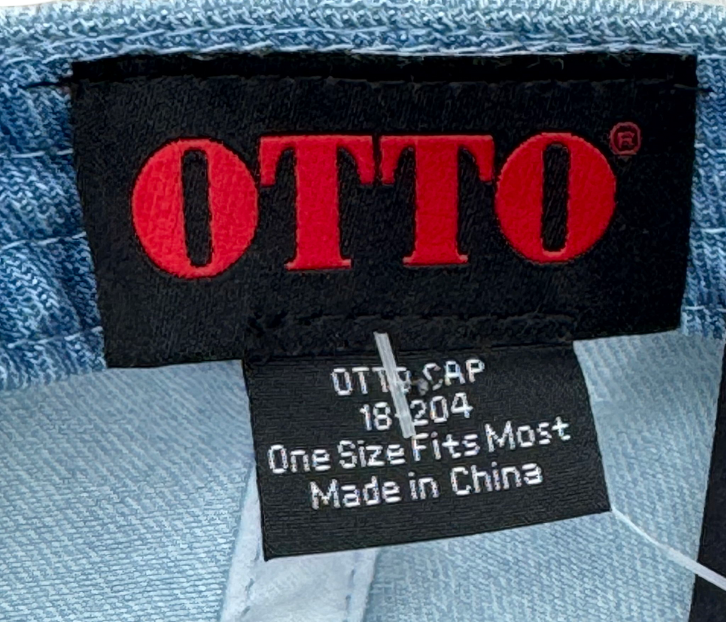 Otto Blue Light Wash Denim Cap One Size