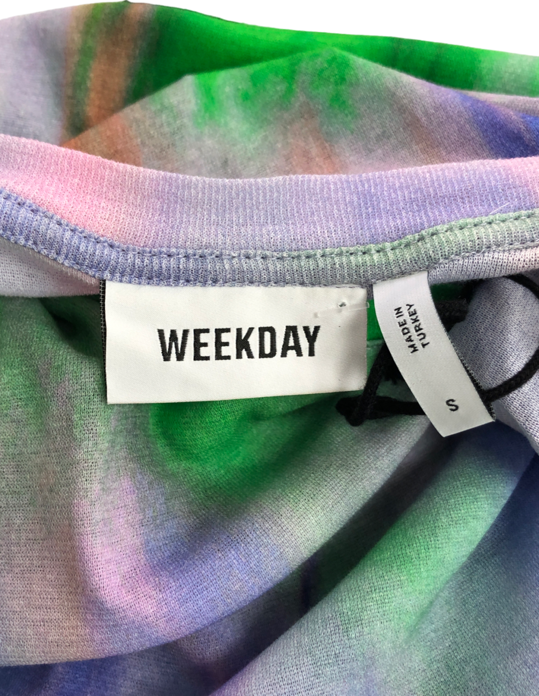 Weekday Multicoloured Sena Printed T-shirt UK S