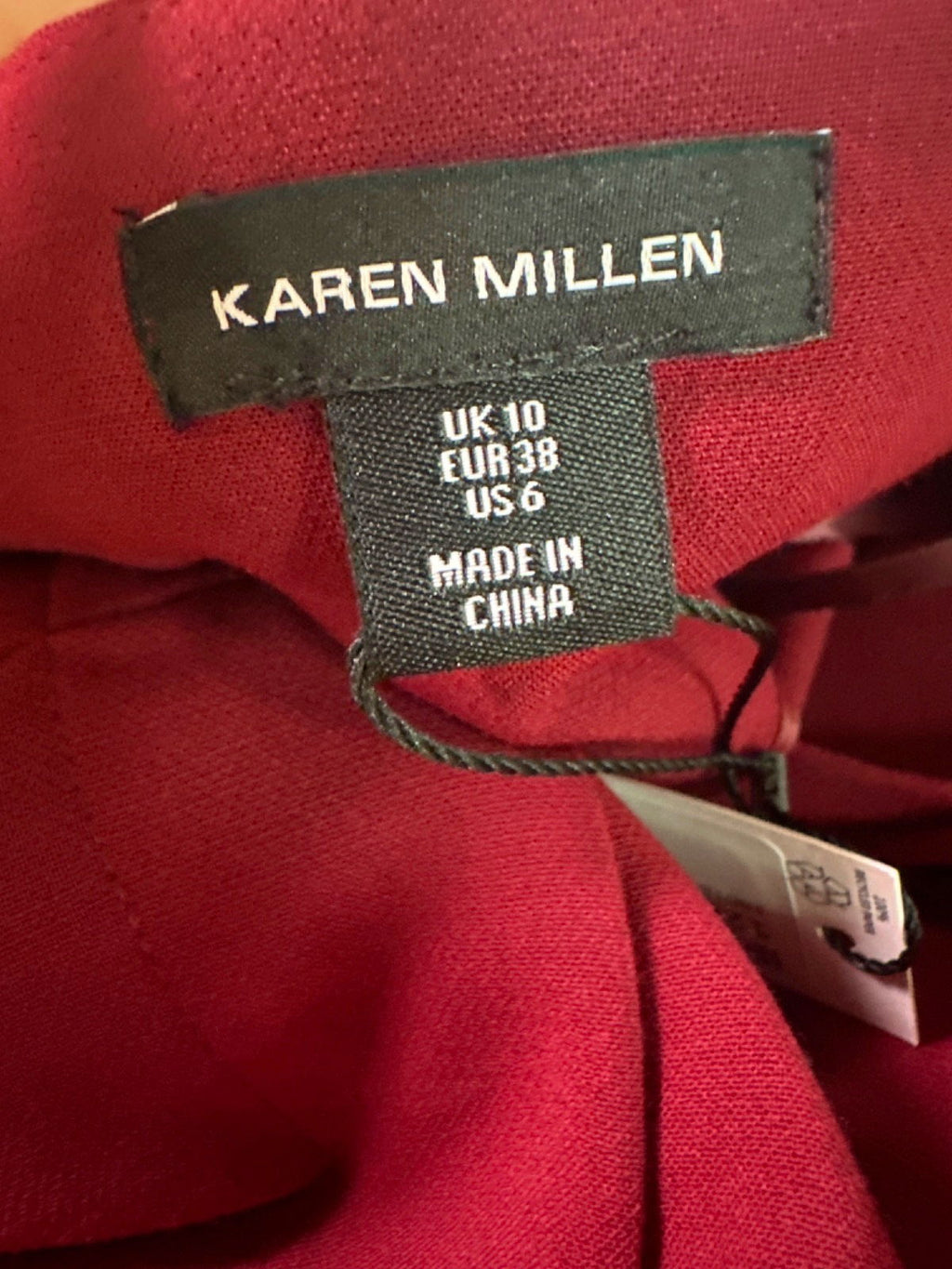 Karen Millen Red Wide Leg Trousers UK 10