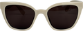 & Other Stories Cream Cat-eye Sunglasses With Brown Tinted Lenses