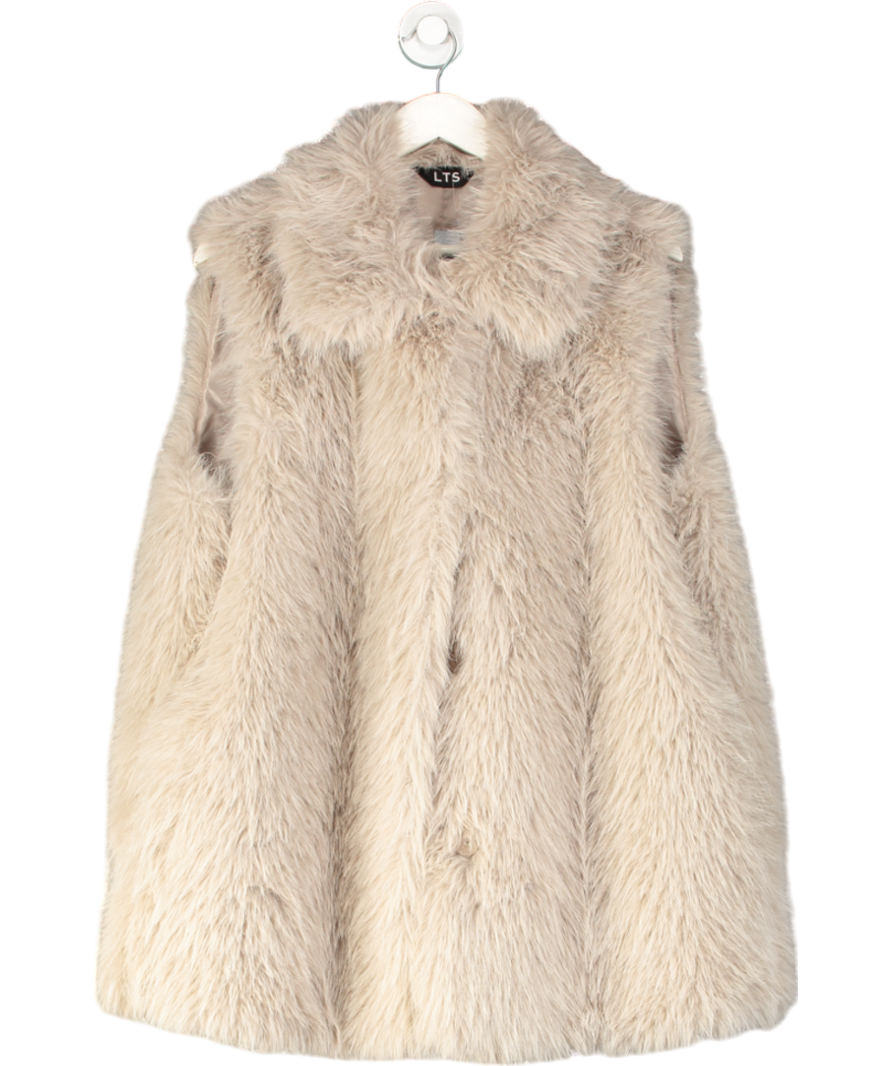 Long Tall Sally Grey Faux Fur Gilet UK 20