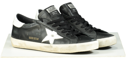 Golden Goose Black Superstar Sneakers UK 8 EU 42