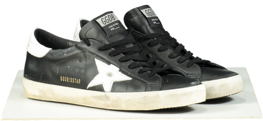 Golden Goose Black Superstar Sneakers UK 8 EU 42