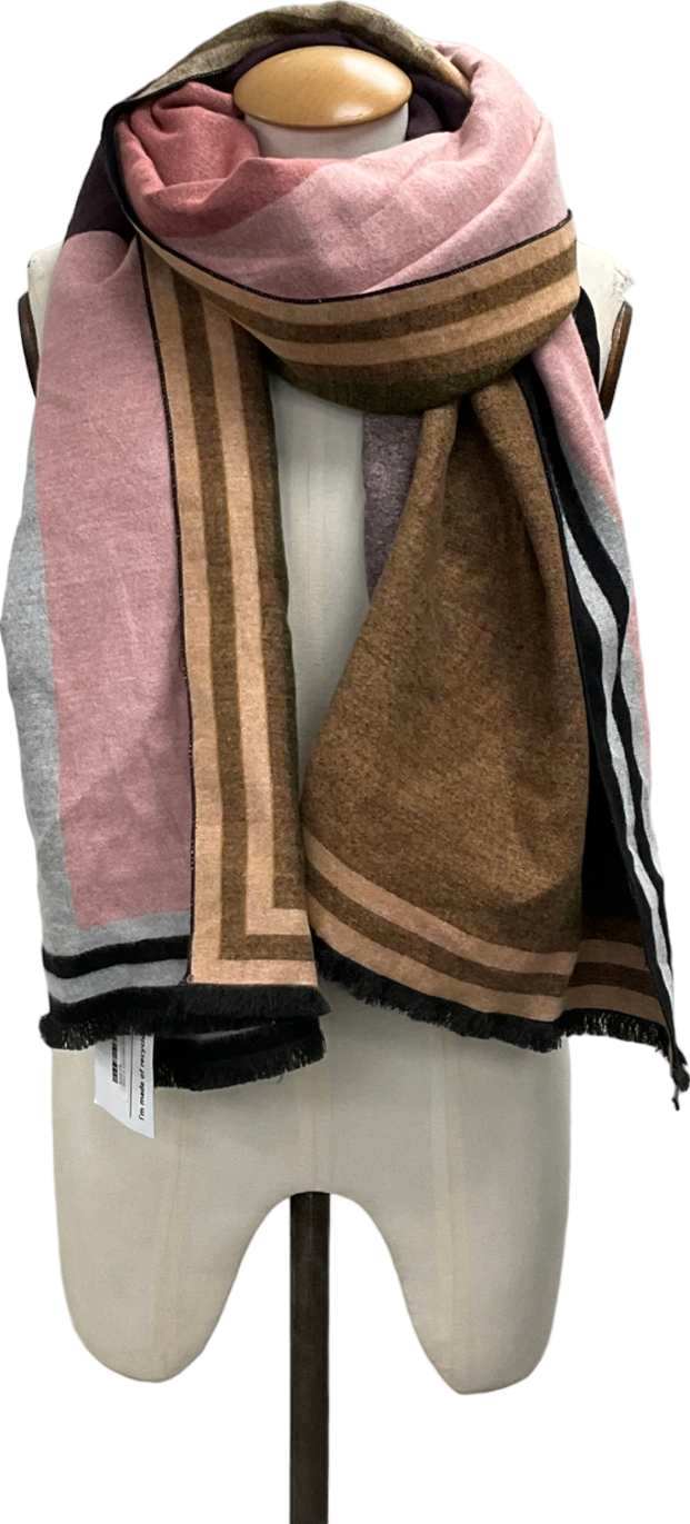 River Island Grey Pattened Scarf One Size