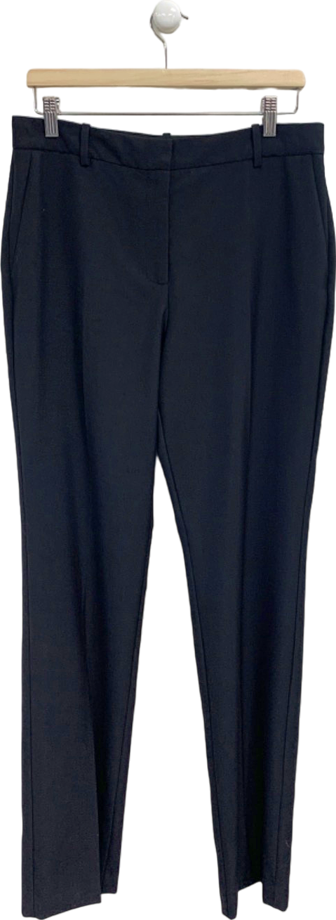 MANGO Premium Black Wool Suit Trousers UK 12