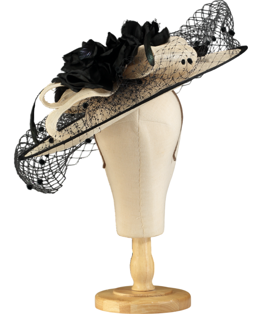 Veni Infantino Cream Snoxall & Gwyther Large Fascinator