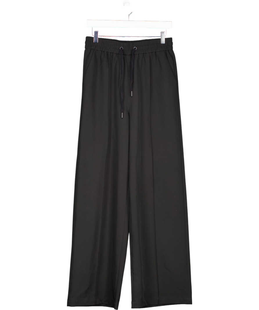 WAT. THE BRAND Black Seam Front Wide Leg Trousers UK 8