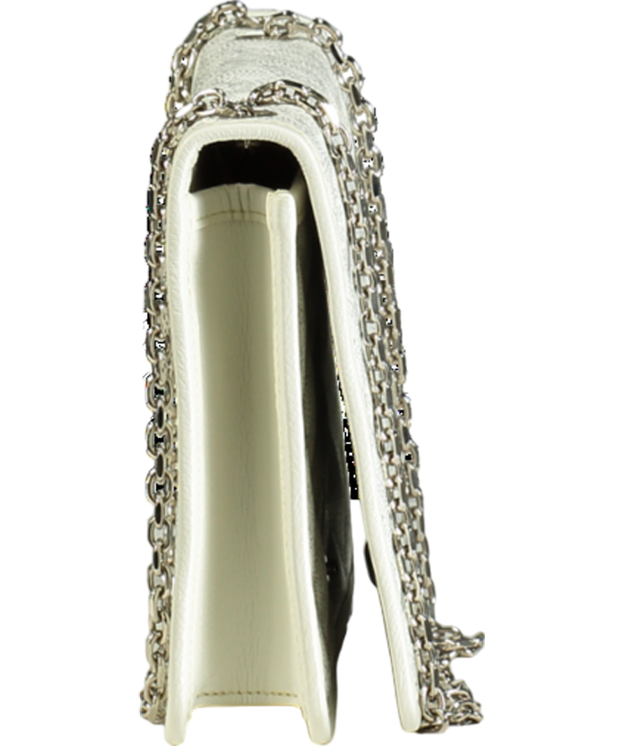 GOYARD Chain Shoulder Bag Alexandre Trois White