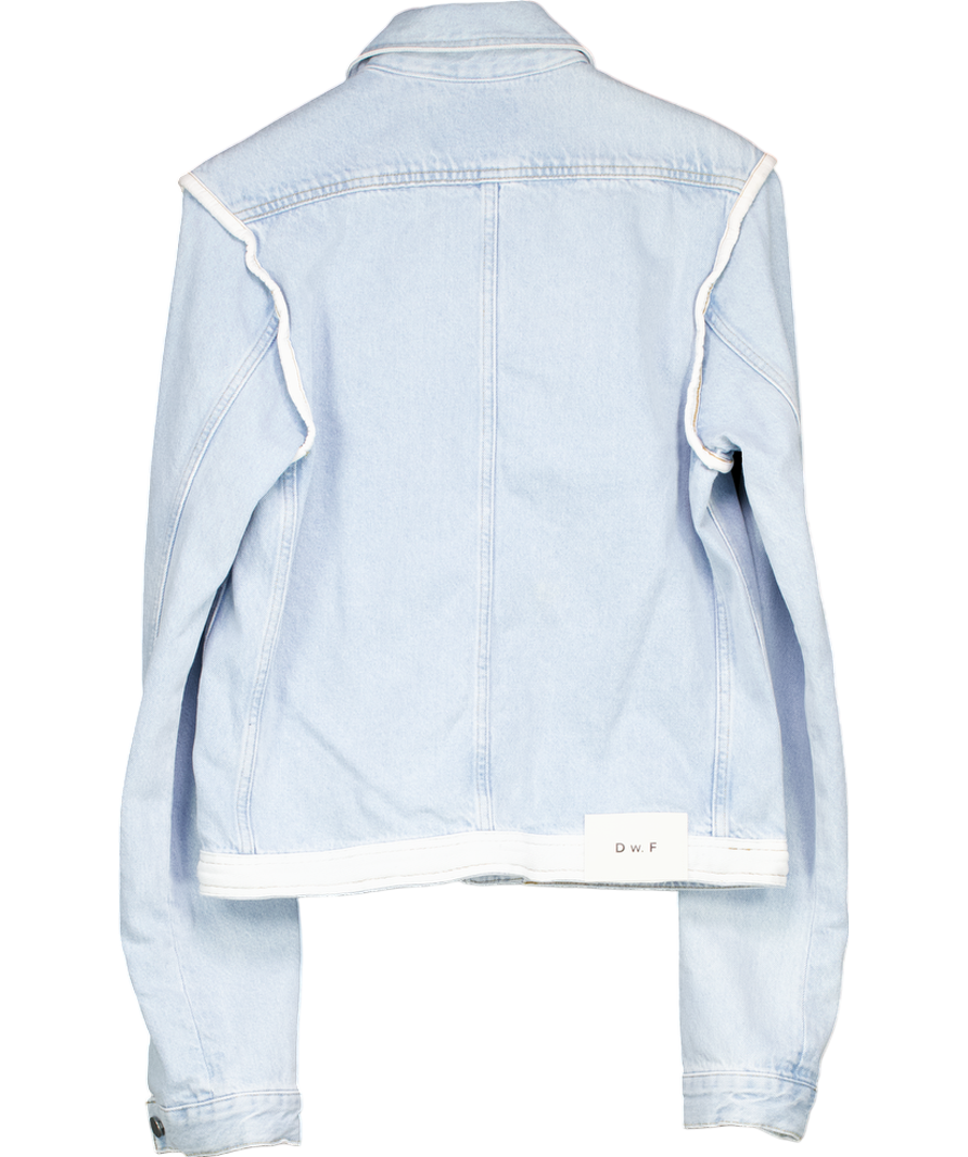 Daniel W.Fletcher Daniel W. Fletcher Blue Denim Contrast Jacket UK S