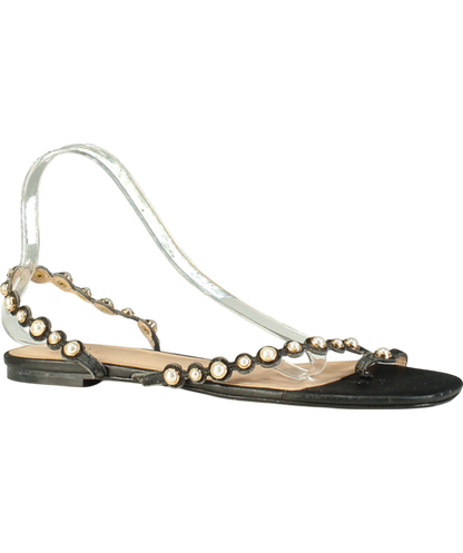 Raye Black Pearl Detail Sandal UK 10 EU 44 👞