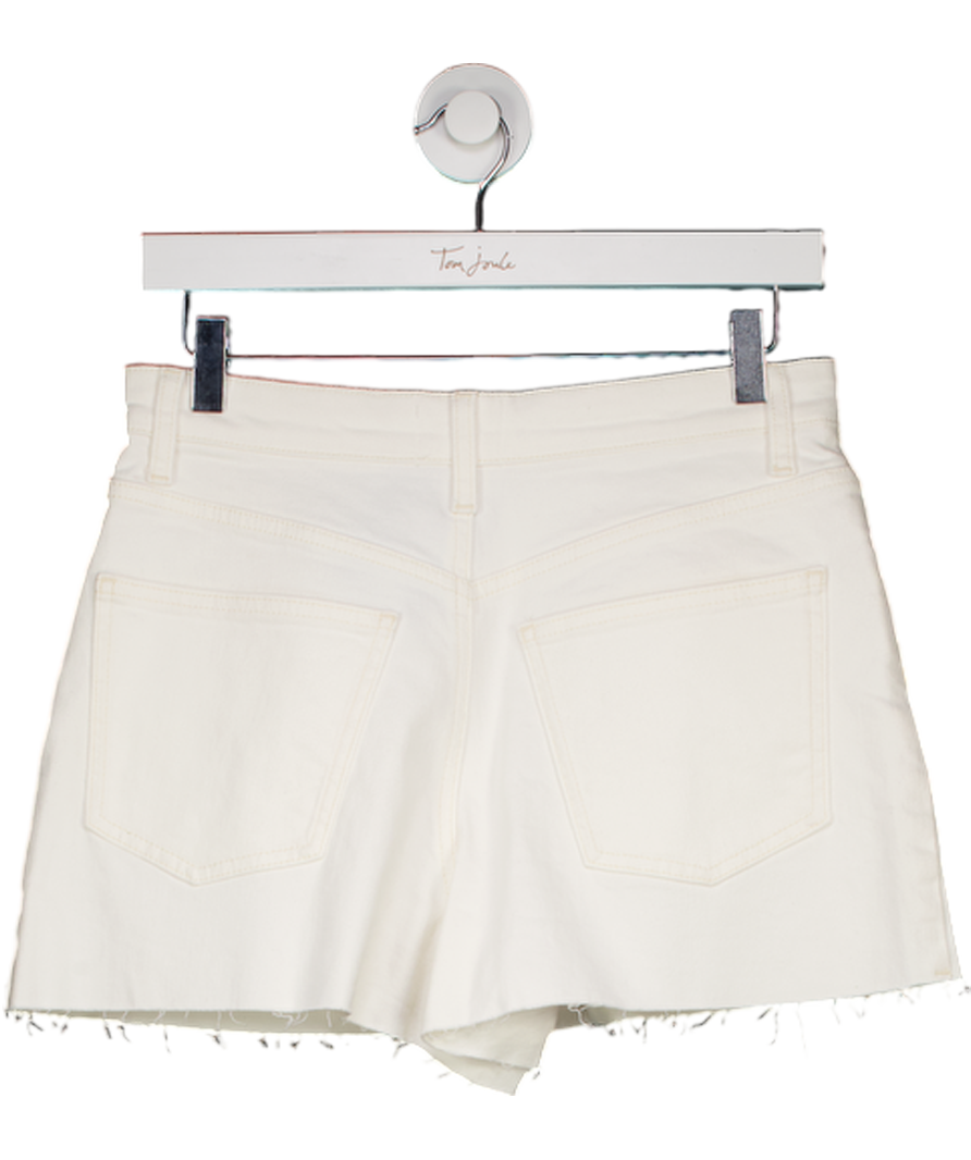 Sezane Cream Denim Le Summer Shorts  Ecru Fr38 UK 10