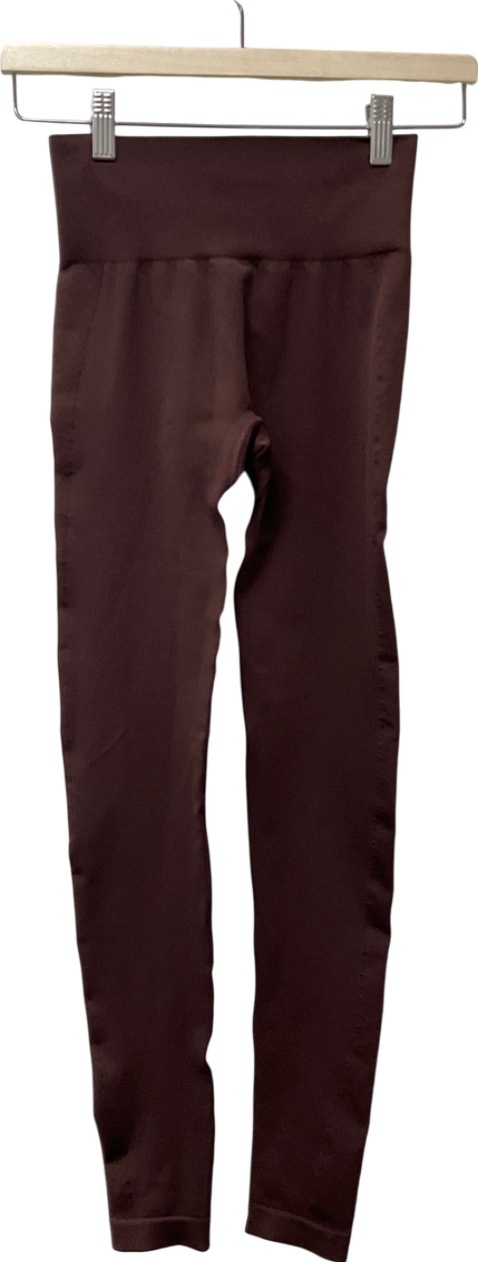 Bo + Tee Brown Super Sculpt Seamless High-waist Leggings In Chocolate UK XS