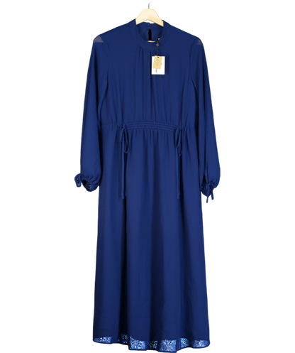 Whistles Blue Ivy Midi Dress UK 10