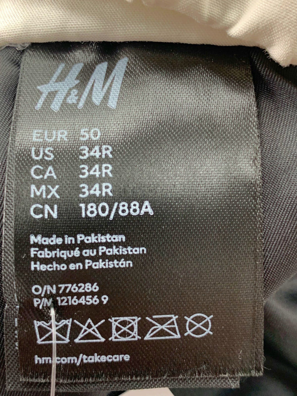 H&M Black Leather Shorts with Contrast UK W34