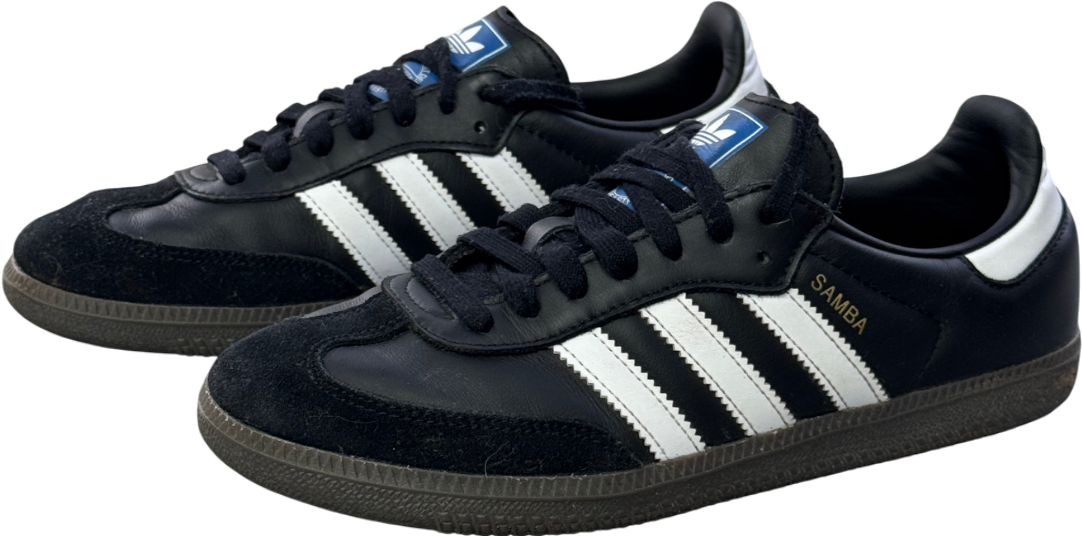 adidas Originals Samba Trainers - Core Black / Cloud White / Gum5 UK 7 EU 40 👠