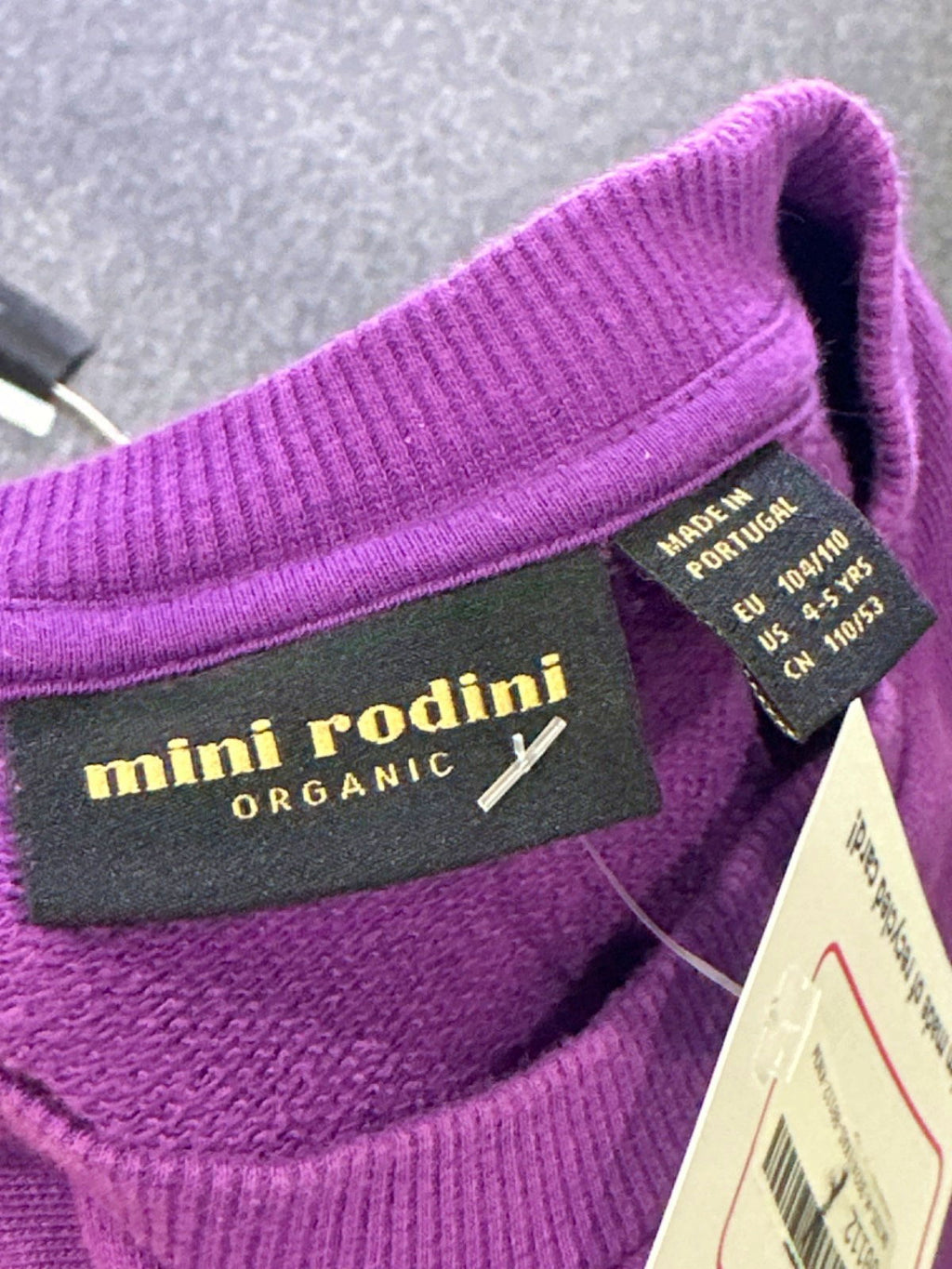 Mini Rodini Purple 'Save the Galgo' Sweatshirt UK 4-5 yrs