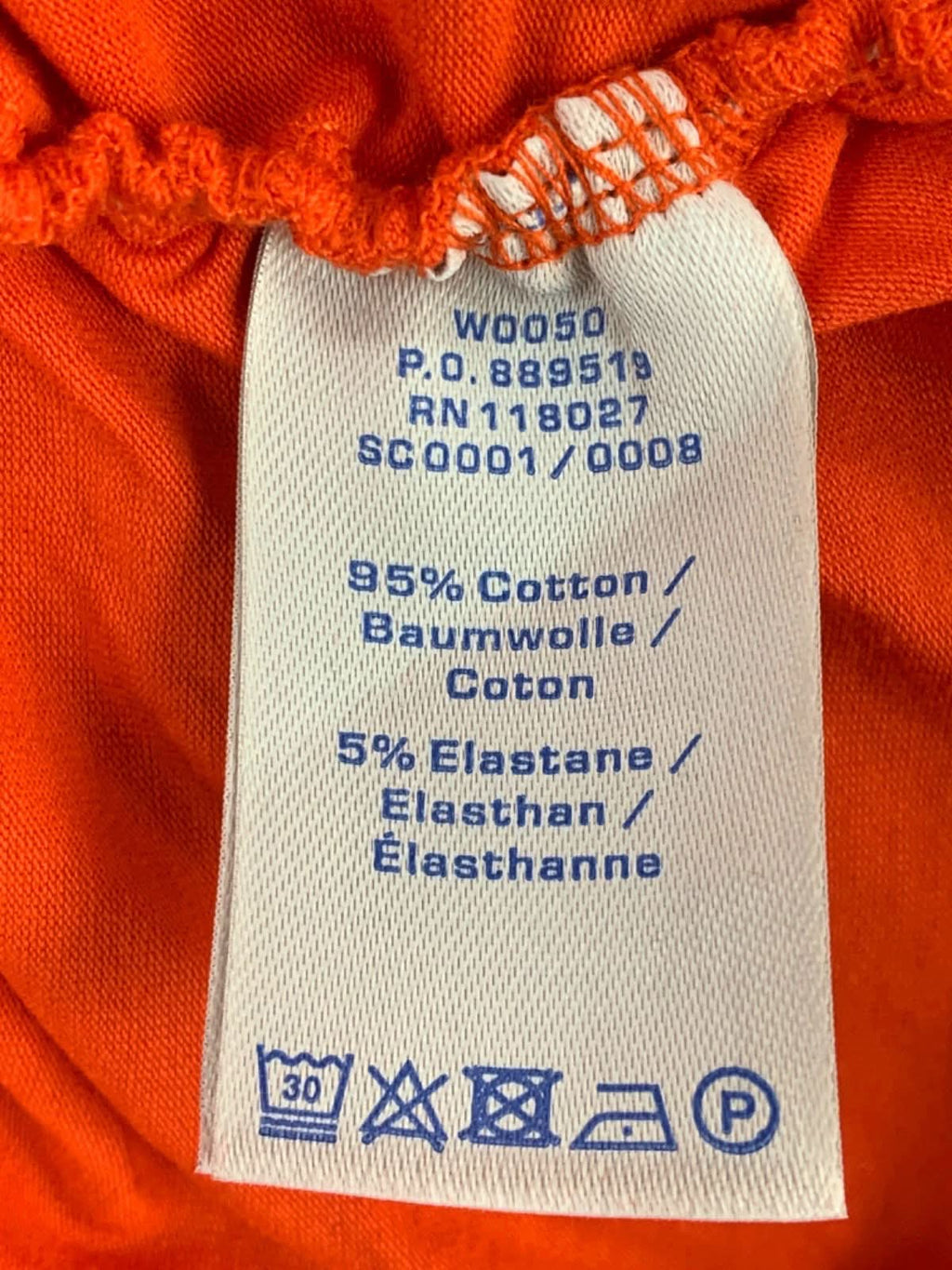 Boden Orange Ruched T-Shirt UK 10