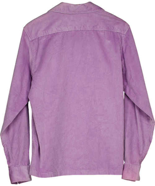 Acne Studios Purple Cotton-corduroy Overshirt Sz 48 Neck 15" UK S