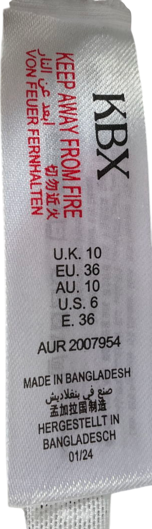 KBX White Alice Triangle Bralette UK 10