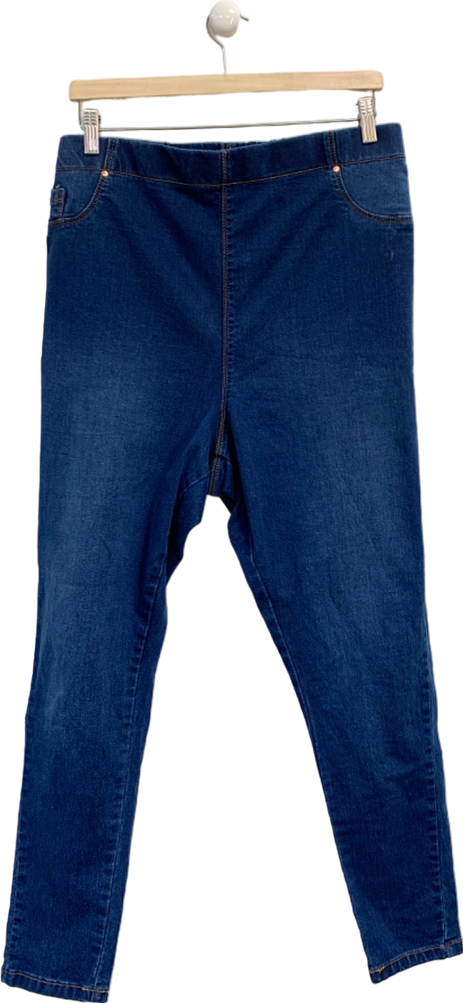 Yours Blue Stretch Denim Jeggings UK 26