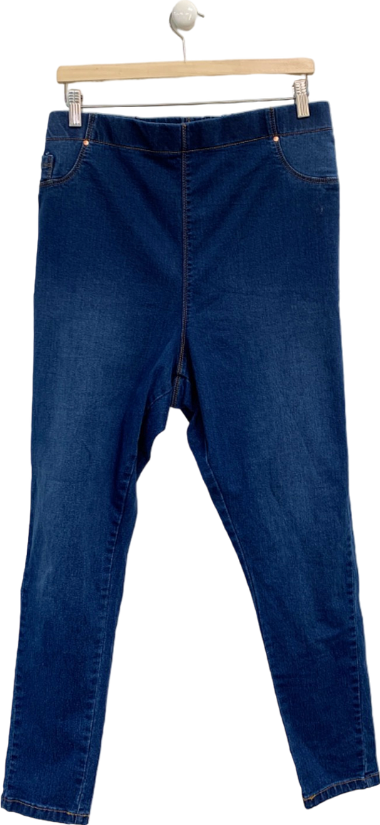 Yours Blue Stretch Denim Jeggings UK 26