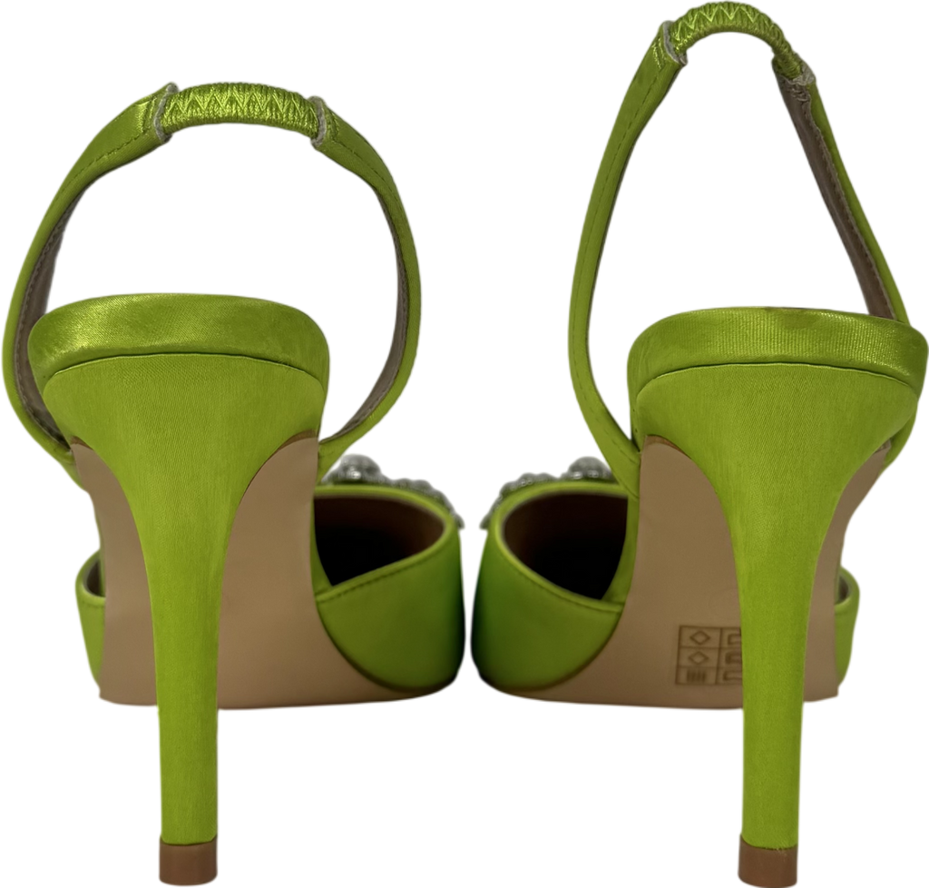 Coast Green Mid Heel Slingback Pumps UK 6