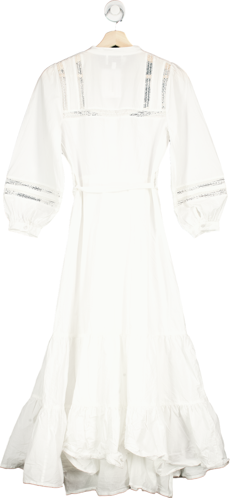 Hobbs White Limited Edition Button Down Midi Dress UK 6