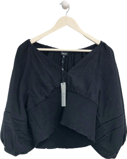 ME+EM Black Off-Shoulder Blouse UK 12