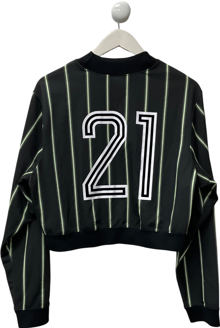 adidas Green Graphic Crop Sweatshirt Jumper UK S/M