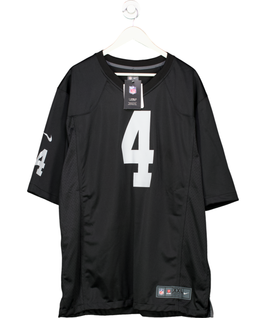 Black Nike Las Vegas Raiders Derek Carr Game Jersey UK XXL