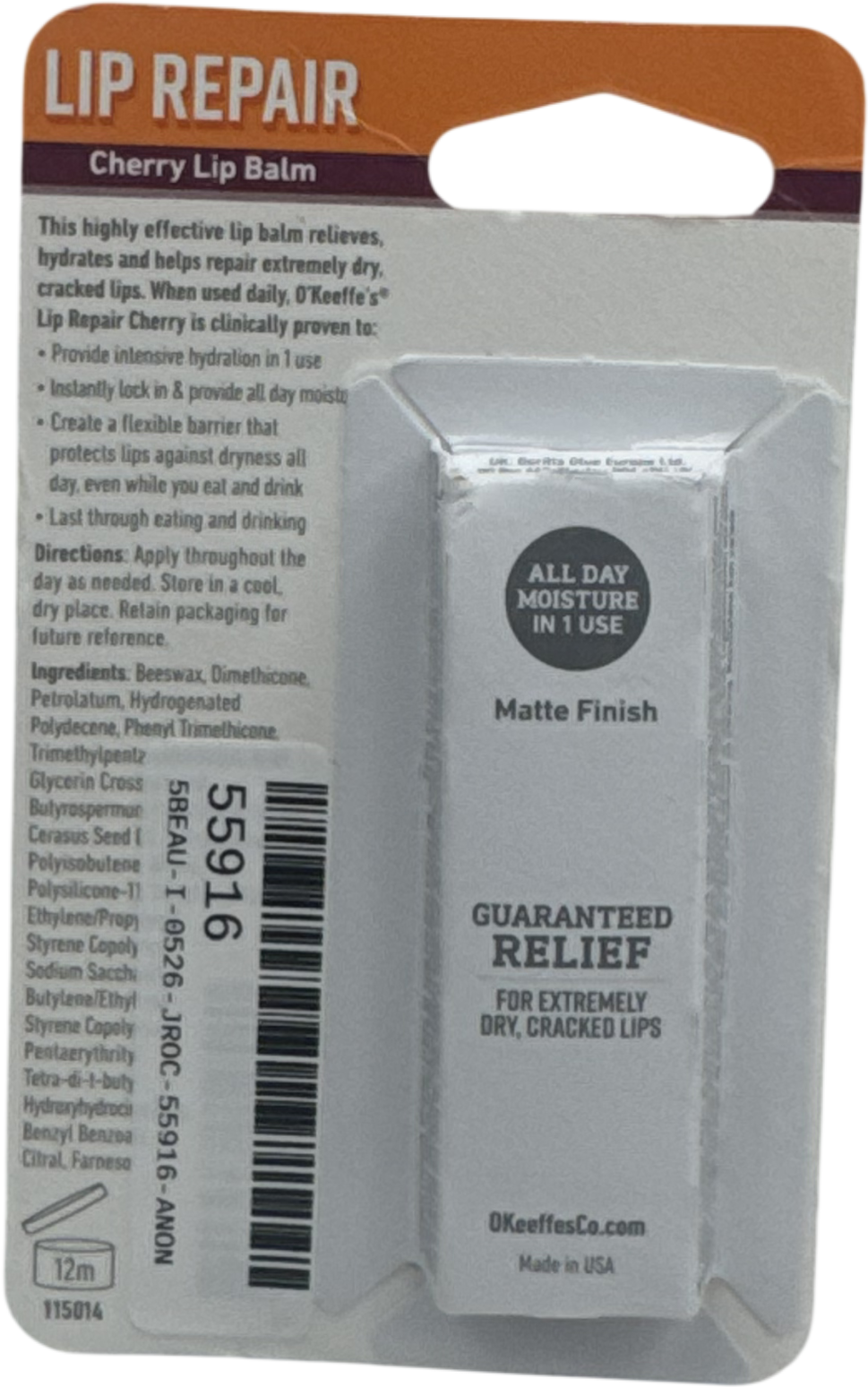 O'Keeffe's Lip Repair Cherry Lip Balm 4.2g