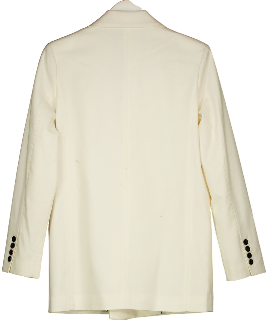 DISSH Cream Oversized Double Breasted Blazer UK 6