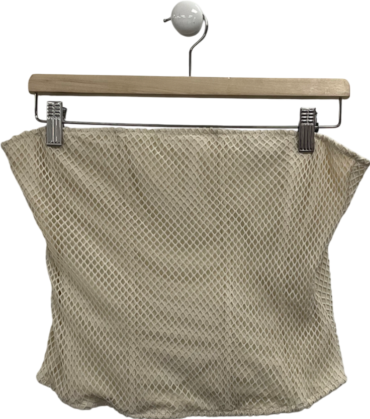 White Fox Cream Play It Off Strapless Bustier UK XL