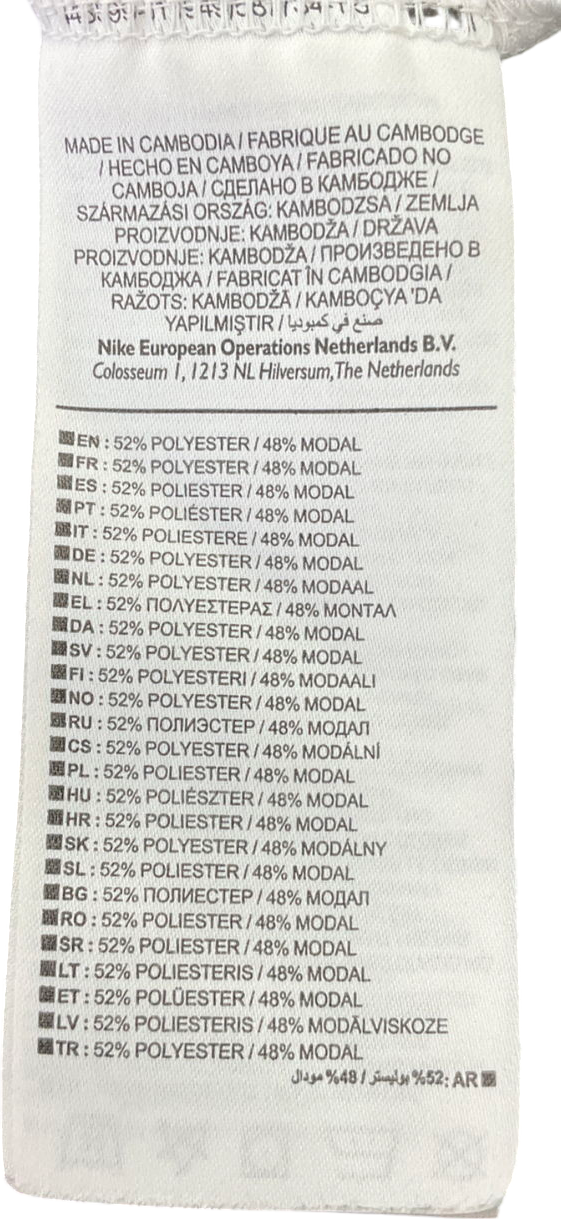 Nike White Muscle Tank Top UK M