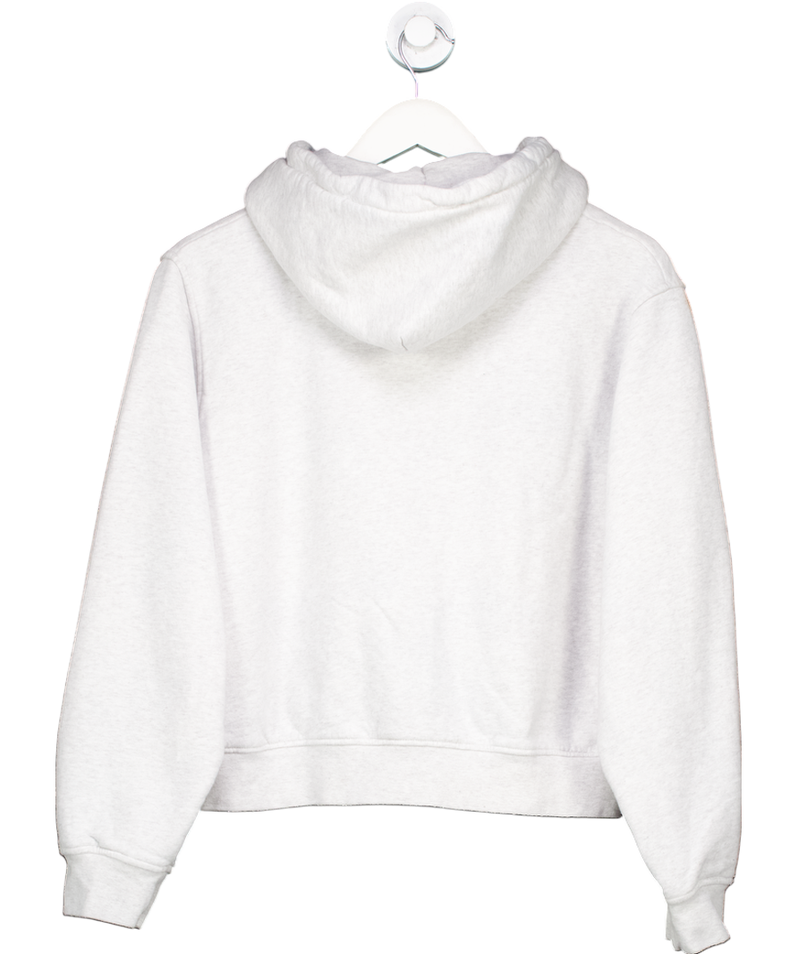 4th & Reckless Grey Sports Club Slogan Zip Hoodie UK M