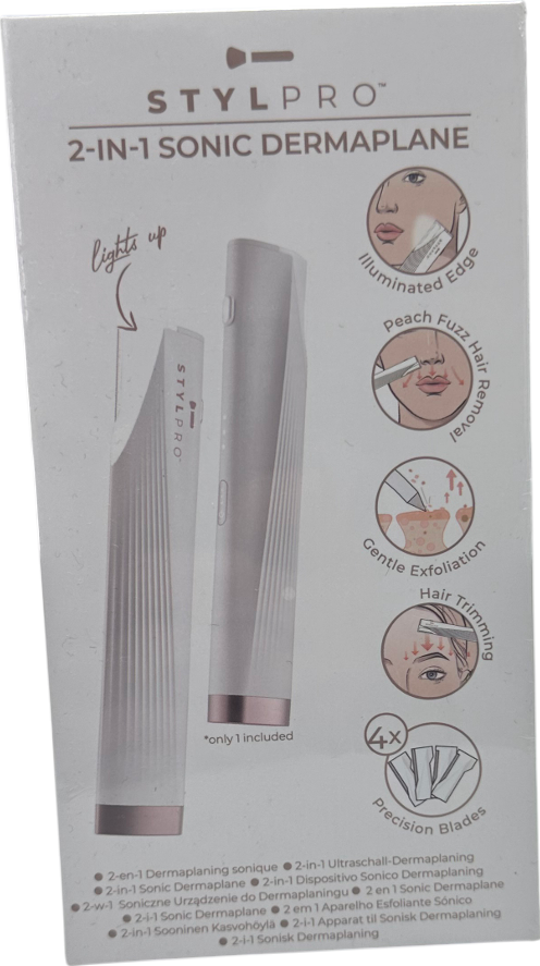 Stylpro 2-in-1 Sonic Dermaplane & Trimmer