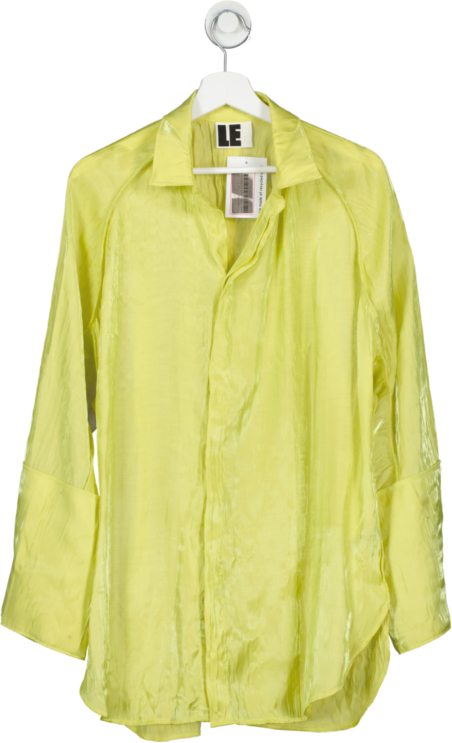 local european Yellow Crinkle Blouse UK XS