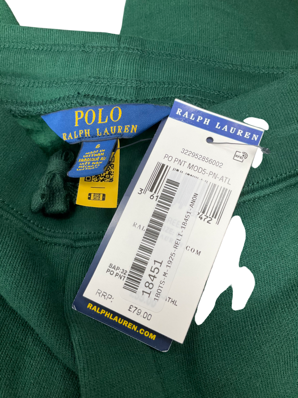 Polo Ralph Lauren Green Polo Players Embroidered Joggers 6 Years