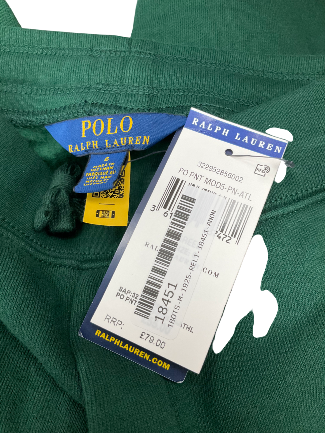 Polo Ralph Lauren Green Polo Players Embroidered Joggers 6 Years