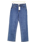 Aurelie Blue High Waist Straight Jeans UK 12