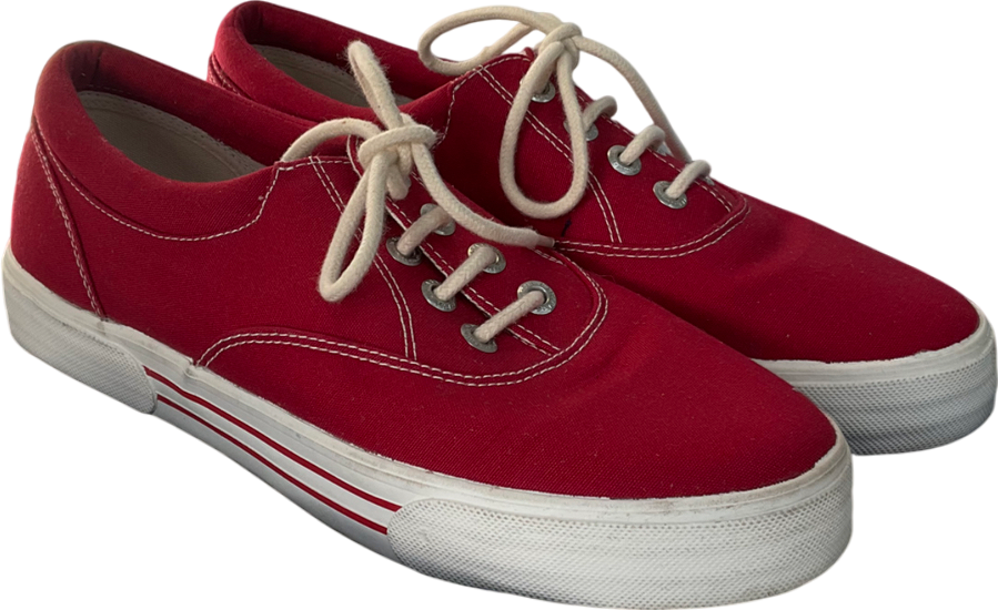 paul & shark Red Van Style Trainer UK 9 EU 43 👞